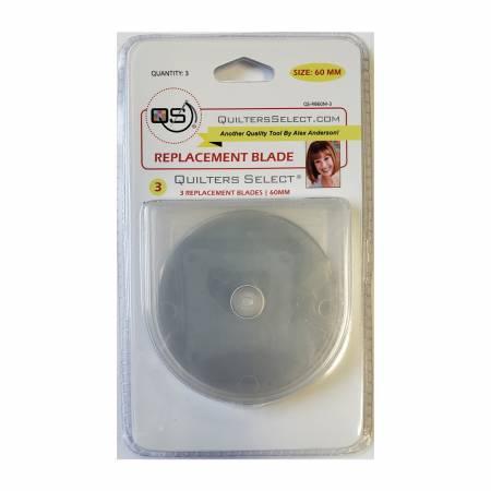 Quilters Select 60mm 3 count Replacement Blades