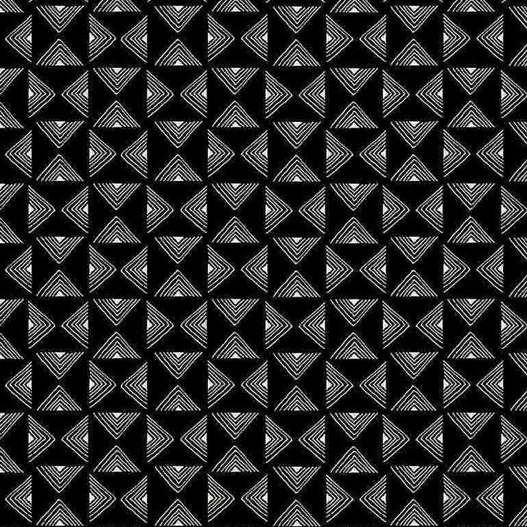 Black w Black & White Triangle