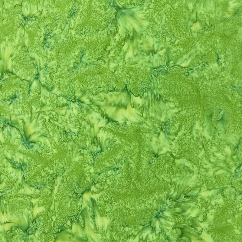 1895 Bright Lime Green Batik