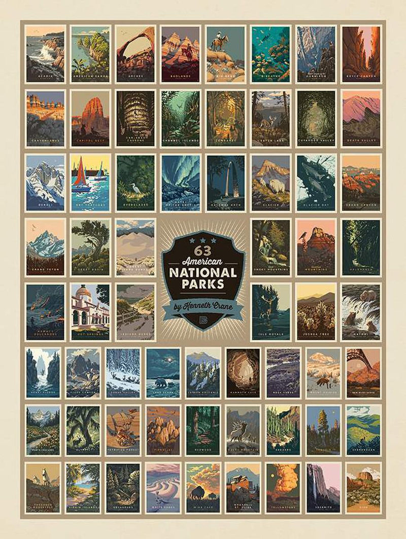 National Parks 63 American National Parks Panel