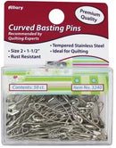 50 Curved Safety Pins Size 2