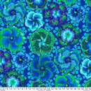 Floating Hibiscus in Blues & Greens