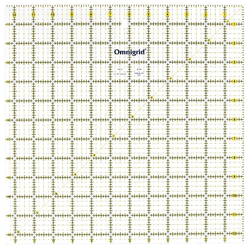 Omnigrid Ruler 12 1/2" square
