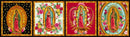 12" PANEL Inner Faith Our Lady of Guadalupe in Gold Frames Bright