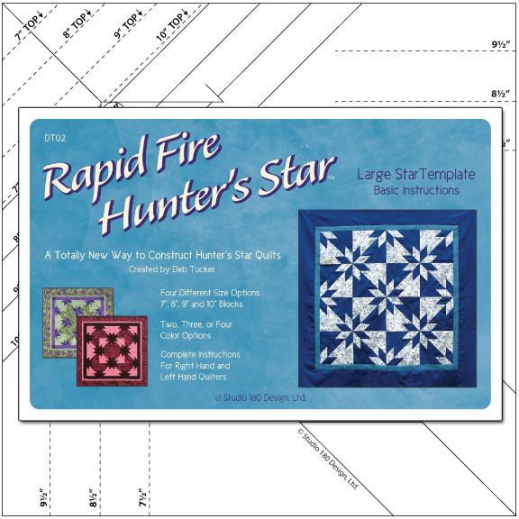 Rapid Fire Hunter's Star Ruler Large Star Template & instructions