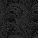 108" Wave Texture Black Flannel
