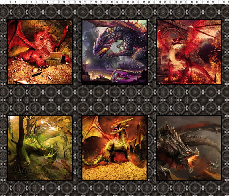PANEL: Sm Dragon in Hot Colors