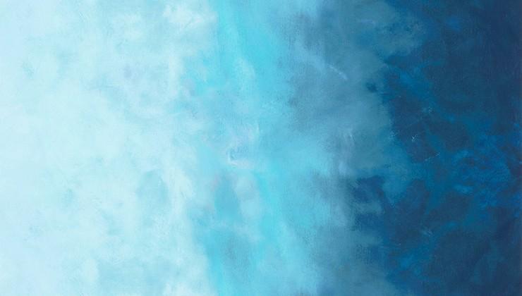 Ombre Dark Blue to Sky Blue