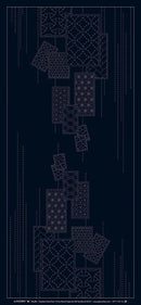 Sashiko Panel Shuffle Navy