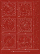Sashiko Coaster 4, Brick