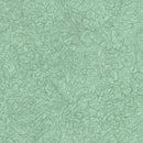Medium Mint Green w Leaves Line Drawn Outline