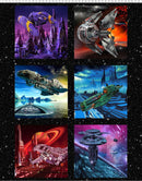 Sci-Fi 54" Panel Space Ships