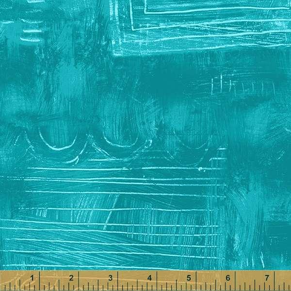Turquoise w White Scribbles Blender
