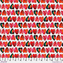 Hearts in Rows on White