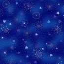 Laurel Burch Basic Hearts Blue