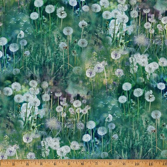 Dandelion Seed Pod Blooms Blues, Pinks, Purples & Greens