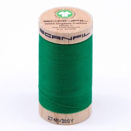 30 wt Organic Thread Green 4821 Scanfil