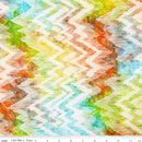 Batik Zig Zag on Cream Pastels Multi