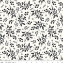 Black & Gray Stems on Cream