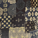 Black & Tan Orange Peel Patchwork, Sevenberry