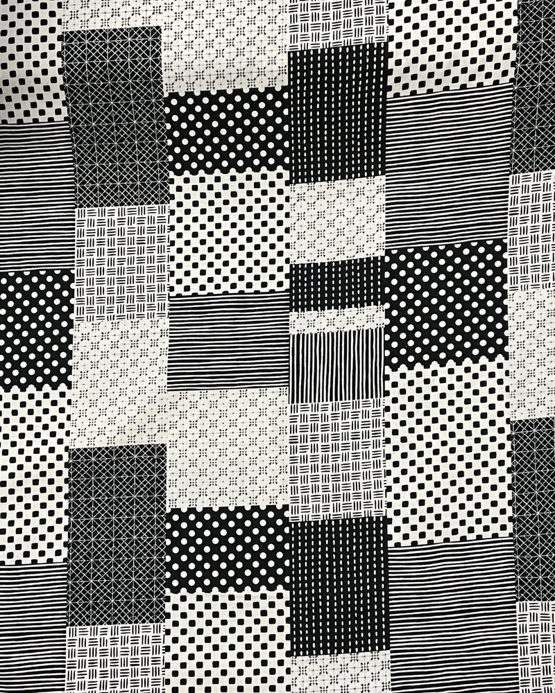 Black & White Recangles stacked Sheeting