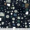 Black w Paint Splotches & Grafitti