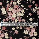 Black w Pink & Cream Blossoms