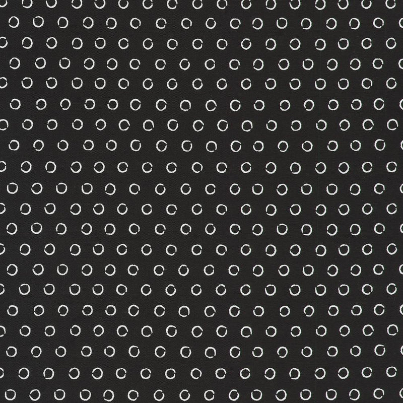 Black with White Broken Circles