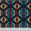 Blanket Stripe Navy, Teal Orange, Gold Spirit Trail
