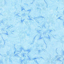 Blue Flowers on Light Blue