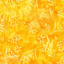 Bright Cheddar Orange w Sprigs of small flowers