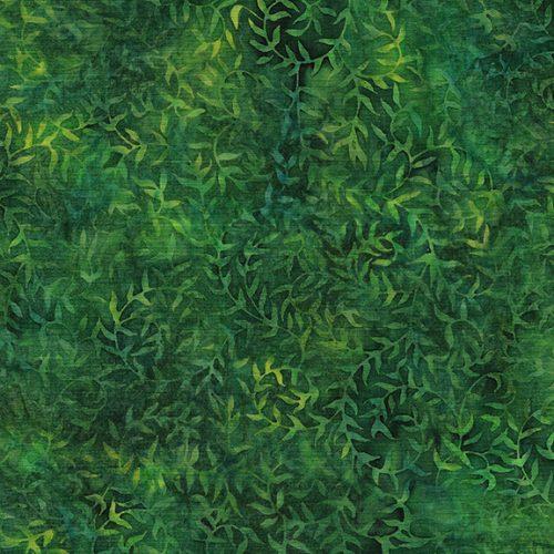 Bright Green w Rambling Vines with leaves