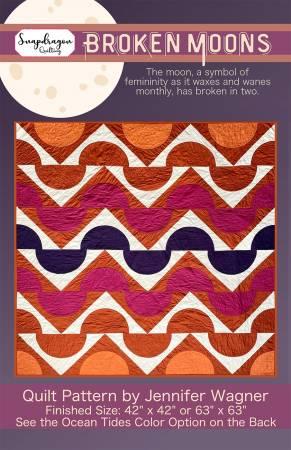 Broken Moons Pattern by Snapdragon Quilting Jennifer Wagner