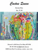 Cactus Queen Collage Pattern by Laura Heine