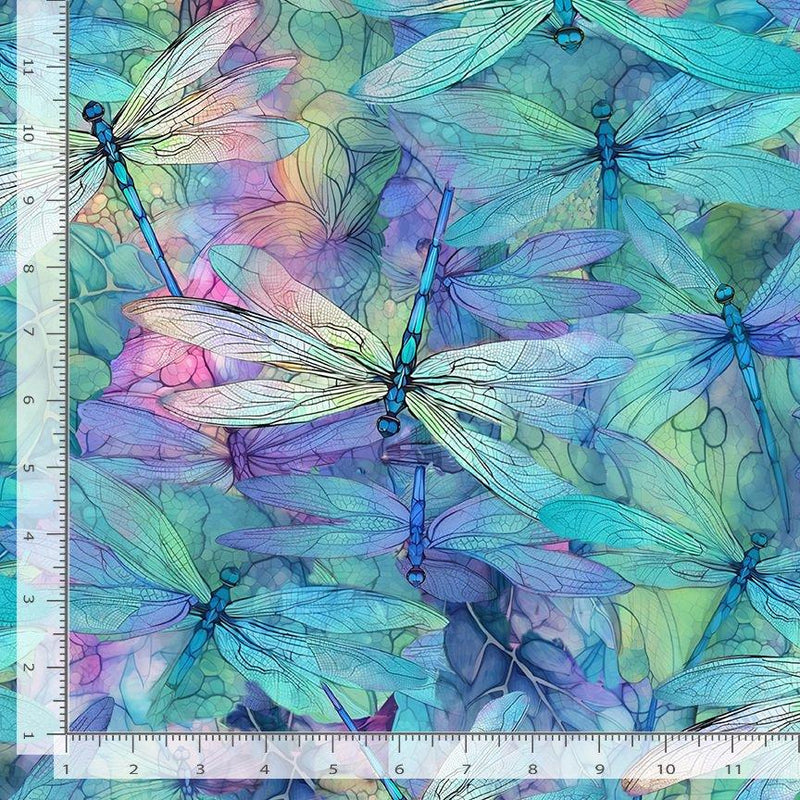 Cool Color Large Dragonflies Teal