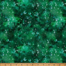 Emerald Green w White Dust Floating in the air