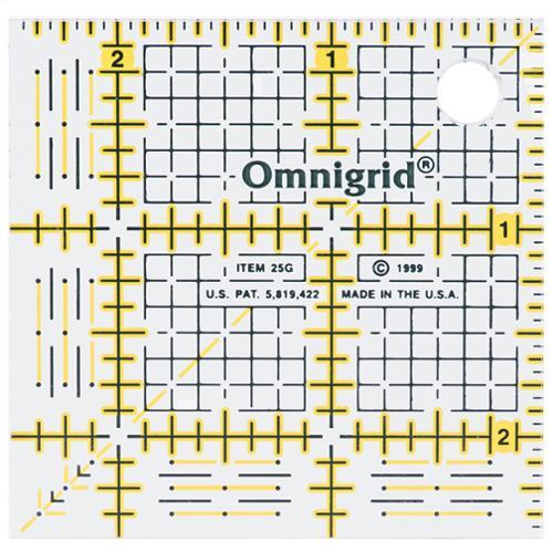 Omnigrid Ruler 2.5 in square