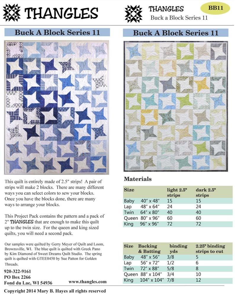Thangles Buck Block Series 11