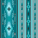 Turquoise mini blanket stripe