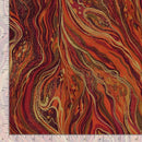 Harvest Orange marbling /gold