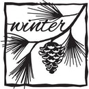 Winter Silhouettes with pine