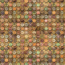 Bottle Caps On Medium Brown by