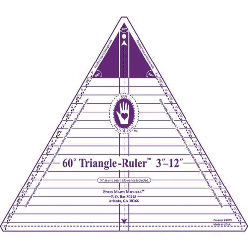 60 Degree Triangle Ruler 3-12"