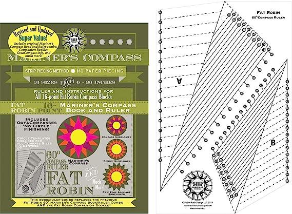 Fat Robin 16 pt Mariner's Compass 60 Degree