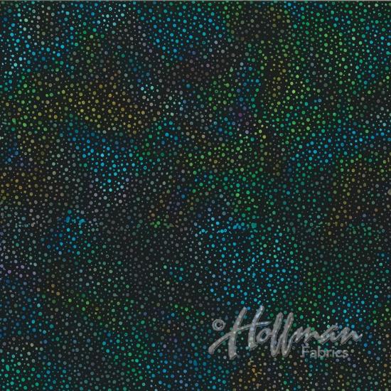 Multi Colored Dots on Black