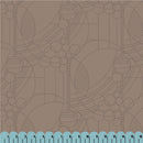 108" Wide Brown w Circles