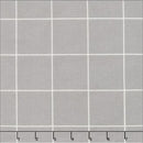 Flannel: White Grid on Gray