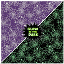 Purple w White Spider Webs