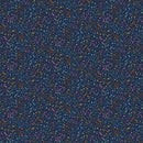 Multi colored dots on Navy