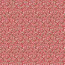 Mini Pink Flowers on Red